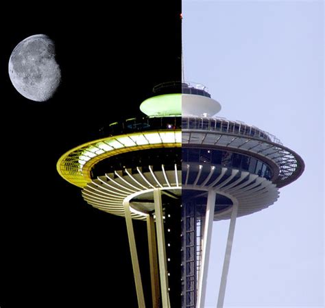 Space Needle Night and Day | Composite of a view of the Spac… | Flickr