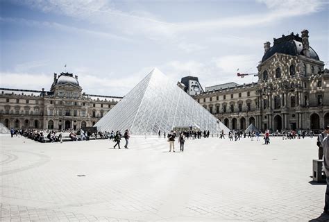 Pyramid of Louvre square in Paris, France image - Free stock photo ...