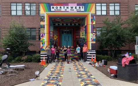 Check Out Northwest School Of The Arts' New Entrance Mural | WFAE 90.7 - Charlotte's NPR News Source