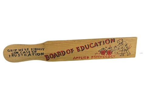 Teacher Paddle Vtg Wood 15 Principal Board Education | Etsy