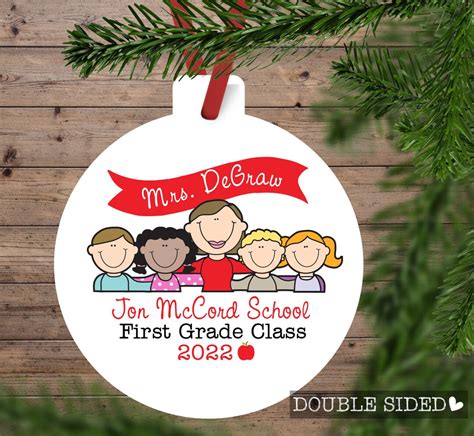 Teacher Ornament Personalized Teacher Gift Christmas - Etsy