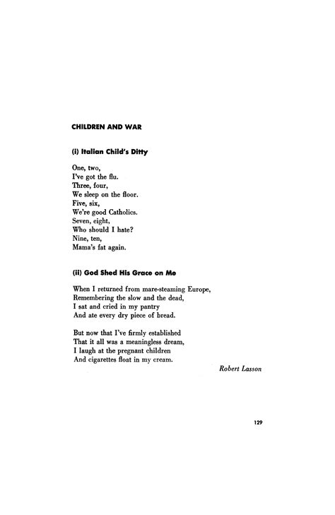 Children and War by Robert Lasson | Poetry Magazine