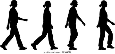 Girl Walking Vector Stock Vector (Royalty Free) 28544378 | Shutterstock