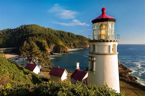 Photo Heceta Head Light is a lighthouse Oregon Coast landscape - free ...