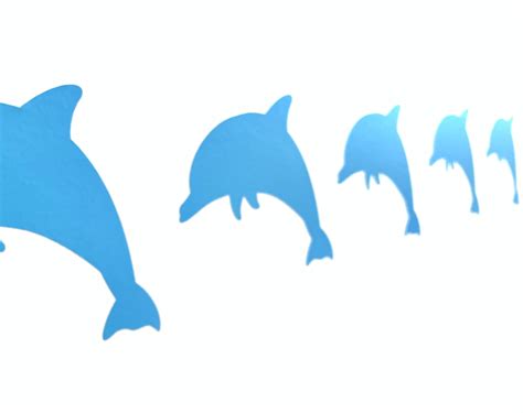 Dolphin Cute Wall Art Decals/Stickers Various Colours & | Etsy