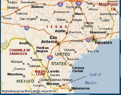 Map Mission Texas | Business Ideas 2013