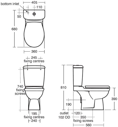 Standard Small Toilet Dimensions - BEST HOME DESIGN IDEAS