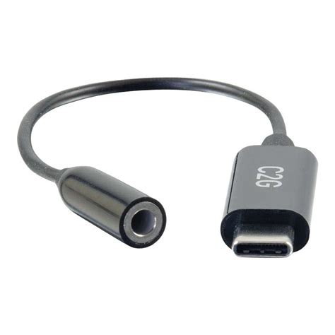 C2G USB C To Aux Adapter (3.5mm) USB C Phone Adapter For Audio ...