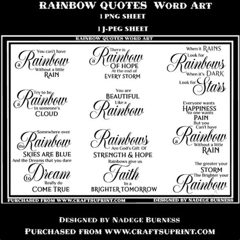 Rainbow Quotes Word art - CUP970933_20051 | Craftsuprint