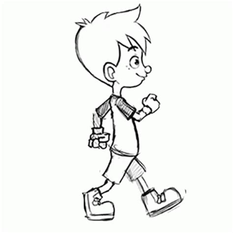 Running Boy Animated Gif