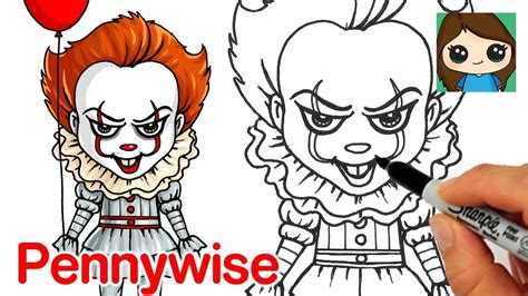 How to Draw Pennywise the Clown | It Movie 2017 - YouTube