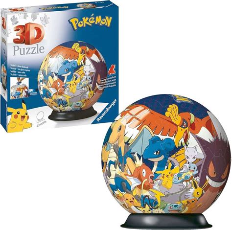 Puzzle 3D rond 72 p - Pokémon | Puzzles 3D Ronds | Puzzle 3D | Produits ...