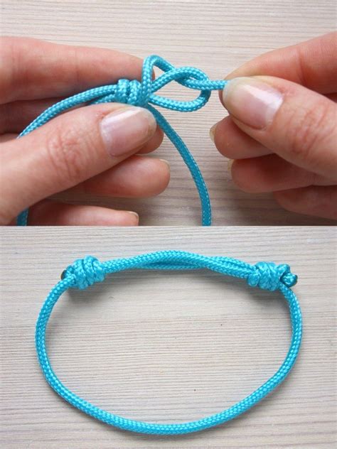 Barrel Sliding Knot - DIY Tutorial - | Knot bracelet diy, Beaded ...