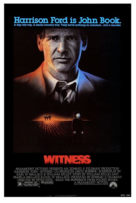 Witness [DVD] Harrison Ford, Kelly McGillis, Lukas Haas, Josef Sommer ...