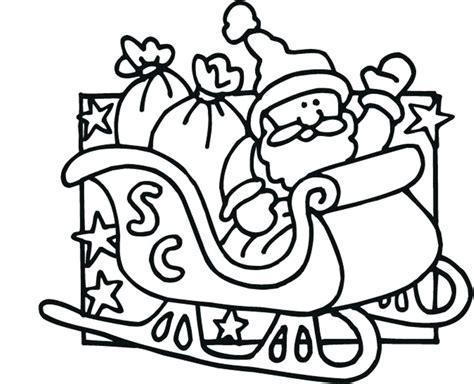 Coloring Pages Of Santa And His Sleigh at GetColorings.com | Free printable colorings pages to ...