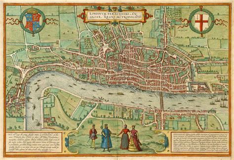 File:Antique map of London by Braun & Hogenberg.jpg - Wikimedia Commons