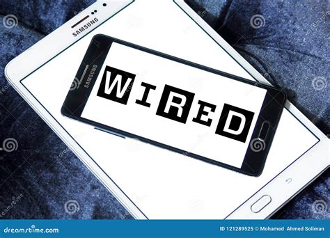 Wired magazine logo editorial image. Image of editorial - 121289525