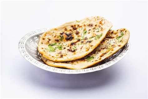 Tandoori naan, Indian Tandoori roti or flat bread served in a plate ...