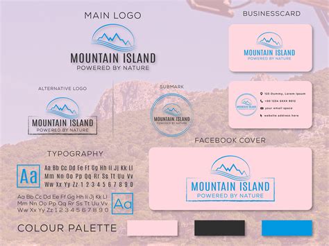 Mountain Island logo And Branding Kit. on Behance