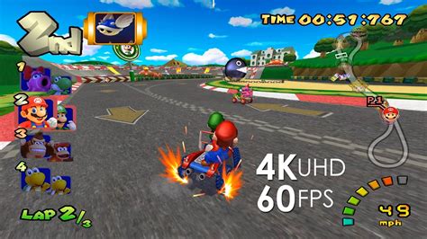 Mario Kart: Double Dash!! (4K / 2160p / 60 FPS / Texture Pack) | Dolphin Emulator 5.0-15565 ...