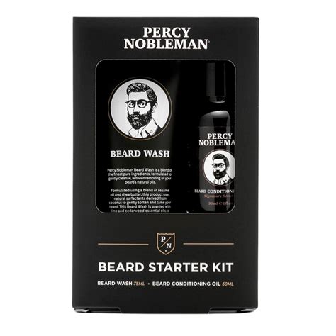 Køb Percy Nobleman Beard Starter Kit hos Made4men.dk I 129.00,-