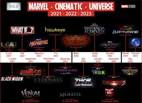 MARVEL CINEMATIC UNIVERSE : Découvrez la timeline complète des sorties ...