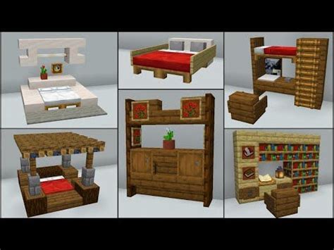 Minecraft: 40+ Bedroom Build Hacks and Ideas - YouTube | Minecraft bedroom, Minecraft interior ...