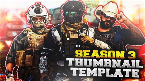 Call of Duty Modern Warfare Season 3 Thumbnail Template! - YouTube