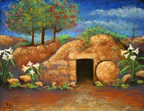 Jesus Empty Tomb Painting at PaintingValley.com | Explore collection of ...