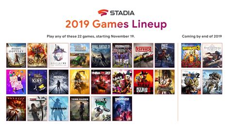 Google Stadia cloud gaming platform with 22 games launched