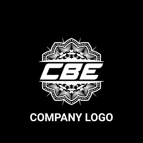 CBE letter royalty mandala shape logo. CBE brush art logo. CBE logo for a company, business, and ...