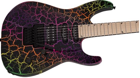 Jackson Pro Series Soloist SL3M - rainbow crackle Solid body electric guitar multicolor