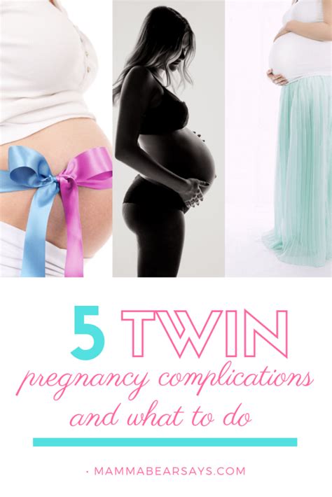 5 Twin Pregnancy Complications & What To Do - Mamma Bear Says