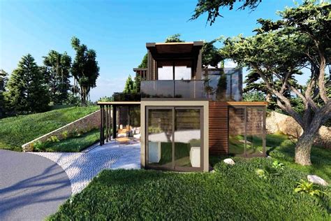 Modern Container House Plan - Tiny House Universe