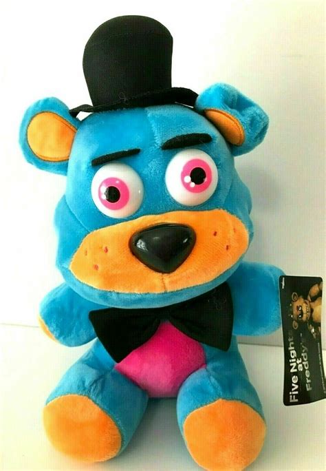 LARGE 16" FNAF FREDDY BLUE BLACKLIGHT NEON. LICENSED PLUSH. NEW. RARE ...