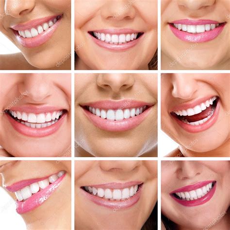 Teeth collage of people smiles Stock Photo by ©luckybusiness 31885049