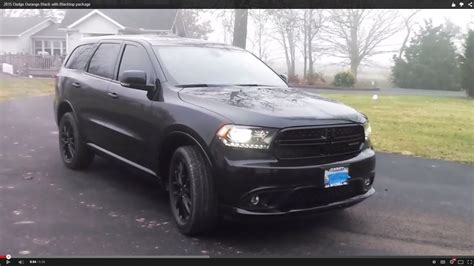 2015 Dodge Durango Black with Blacktop package - YouTube