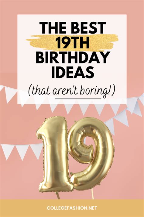 Your 19th Birthday Wish List: Party Ideas - College Fashion