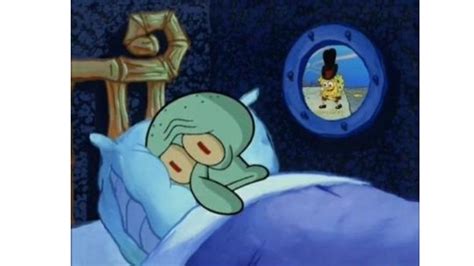 Squidward Trying to Sleep | Know Your Meme