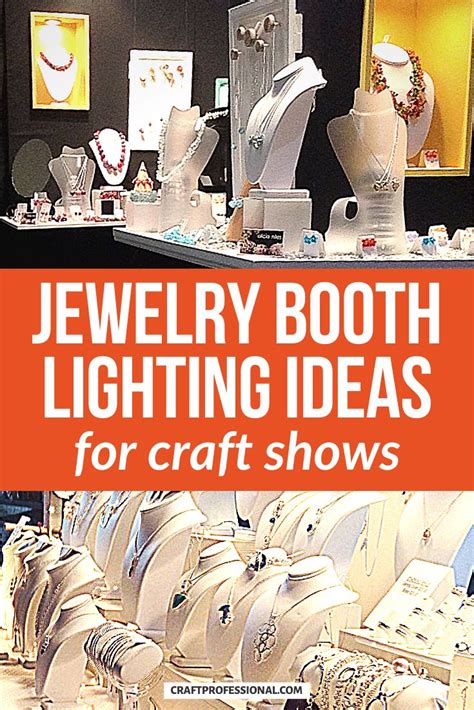 Jewelry Display Lighting Photos | Craft fair booth display ideas ...