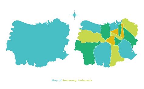 Premium Vector | Semarang Indonesia city map vector