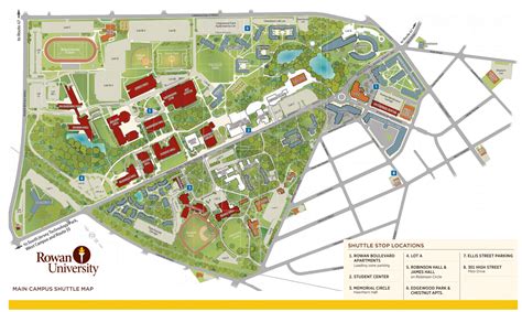 Rowan University Campus Map