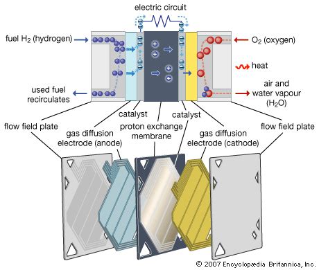 fuel cell: proton exchange membrane fuel cell - Students | Britannica Kids | Homework Help