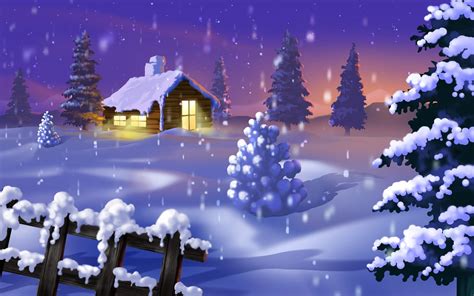 Snowy Christmas Scenes Wallpaper (48+ images)