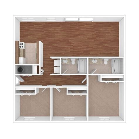 Floor Plans of Harrison Village Apartments in Centralia, WA