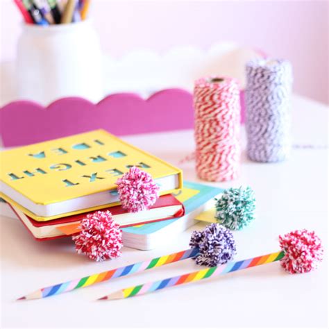 DIY Baker's Twine Pom-Pom Bookmarks | Design Improvised