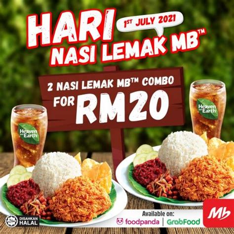 Marrybrown Nasi Lemak MB Combo 2 for RM20 Promotion (1 July 2021)