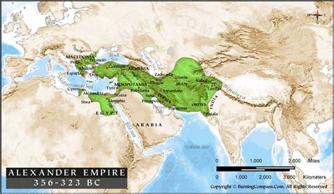 Alexander the Great Empire Map, Alexander Empire Map