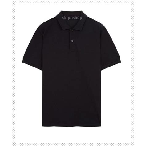 Black T Shirt With Collar