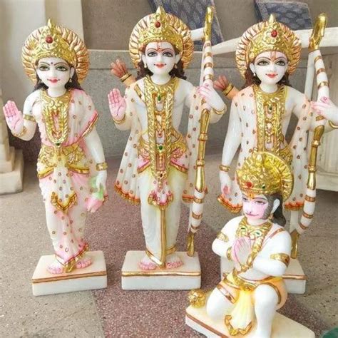 Hindu Marble Ram Lakhan Sita Murti, For Home, Size: 1 Ft at Rs 20000 in ...